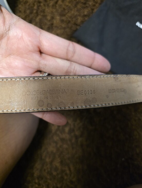 Dolce & Gabbana Black Patent DG Logo Belt main image 8